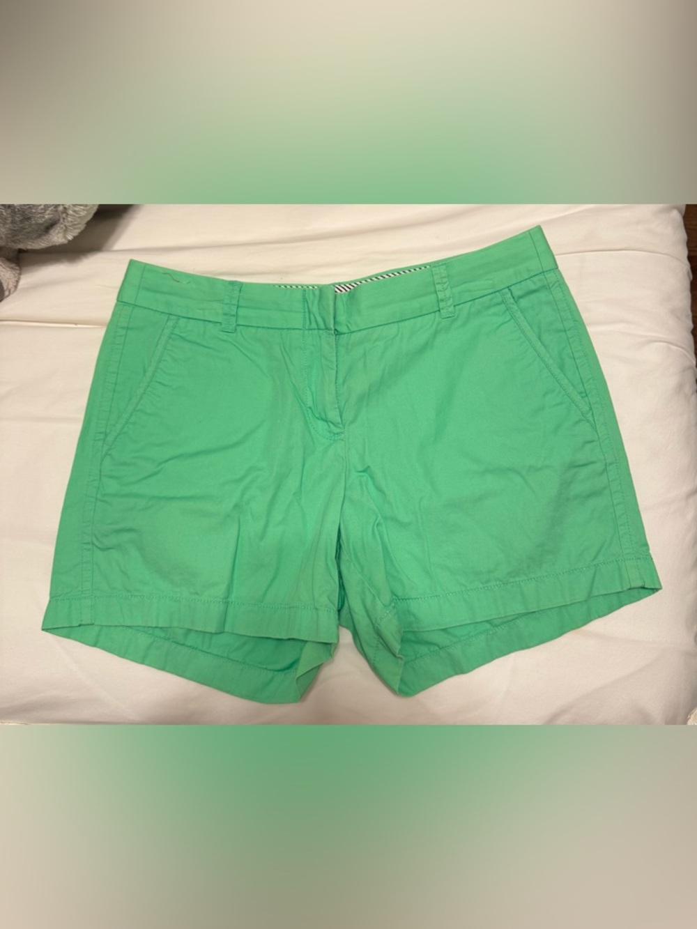 J. Crew Bright Green Chino Shorts